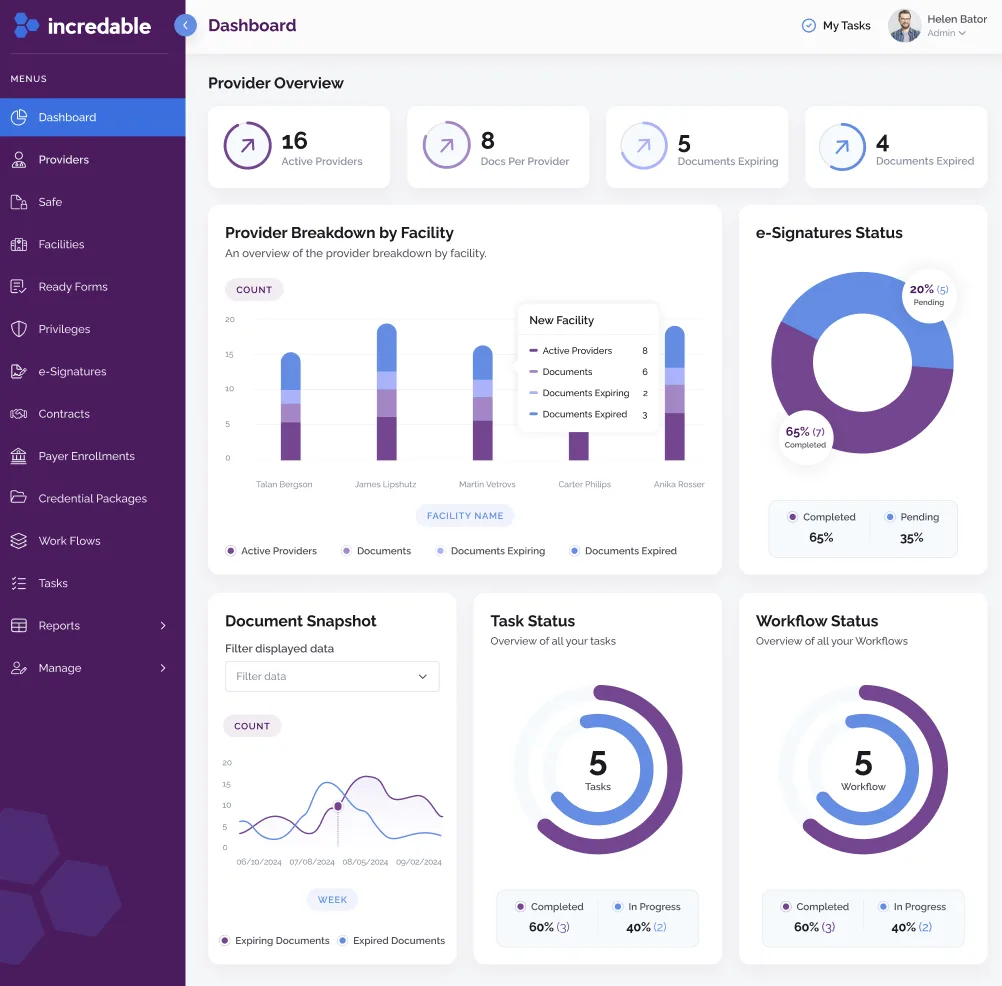 medical credentialing software