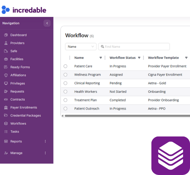 hospital credentialing system