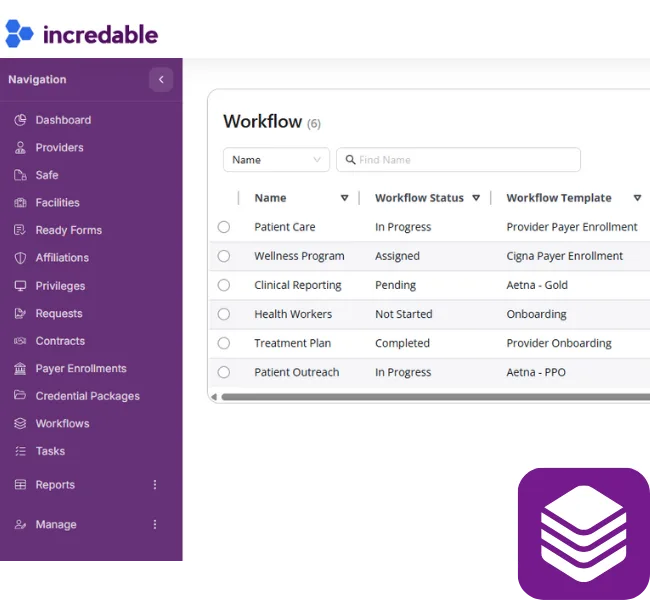 hospital credentialing system